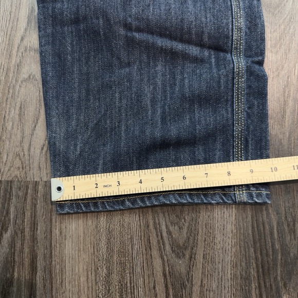 VINTAGE Levi's Silvertab Baggy Wide Leg Carpenter Jeans Mens 36x34(32) Blue Y2K - Picture 7 of 10